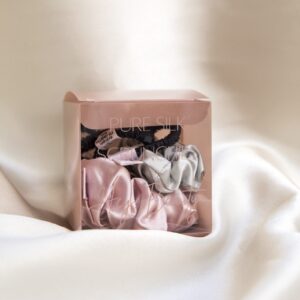 The Pink Set- 100% Silk Scrunchies