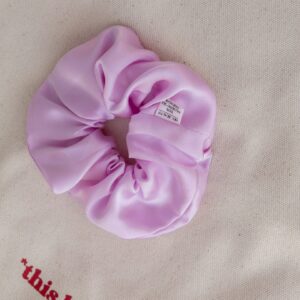 XL Scrunchie in Cotton Candy- 100% Mulberry Silk