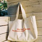You deserve happy things :) - Cotton Tote Bag - Image 5