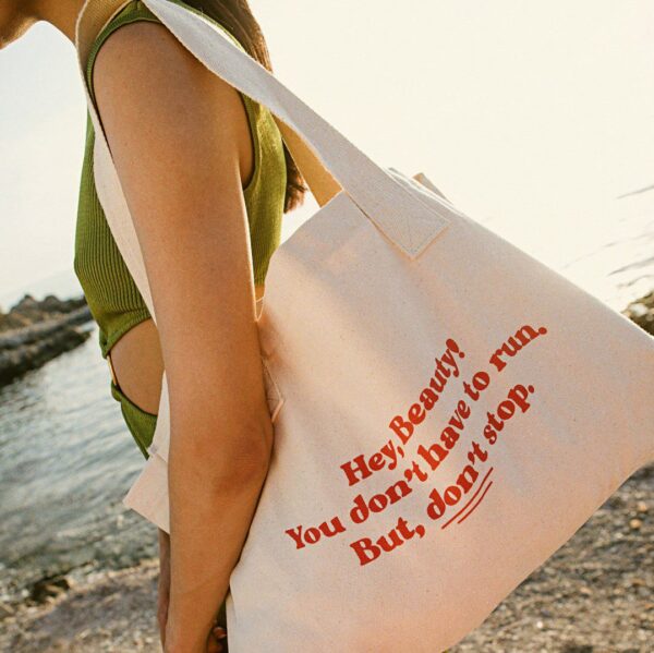 You don't have to run. But don't stop. - Cotton Tote Bag