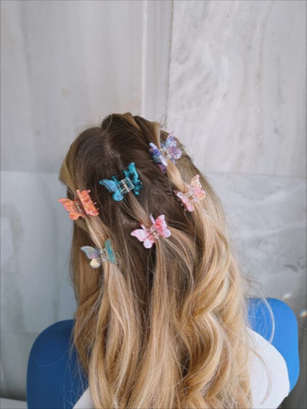 90's Baby Butterfly Hair Clips-Set Of 6