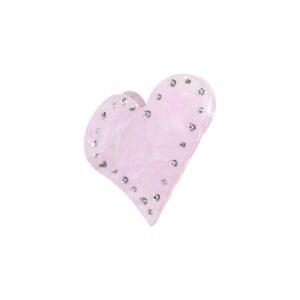 Sweetheart Crystal Clip in Rose