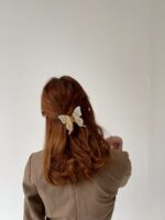 Butterfly Crystal Clip in Yellow - Image 4