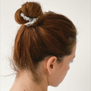 Two Pack Set in Marble - 100% Silk Scrunchies