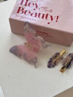 Butterfly Crystal Clip in Sugar Pink - Image 6
