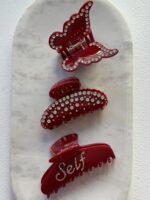 The Ultra Glam Clip in Glossy Red - Image 6